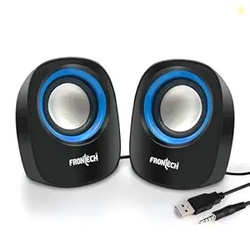 FRONTECH Premium 2.0 Channel USB Powered Speakers - 1.5W x 2 Output, A