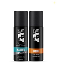 BEARDO Set of 2 Long Lasting Perfume Body Spray 120 ml(100 g) each