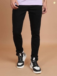 HIGHLANDER Men Slim Mid Rise Black Jeans