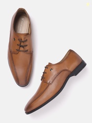 Van Heusen Men Leather Derby Round Toe Formal Shoes