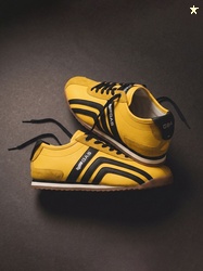 GAS Men HoloStride Yellow Black Sneakers