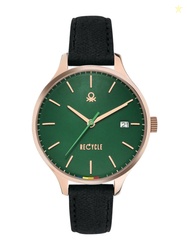 United Colors of Benetton Women Embellished Dial & Leather Straps Anal