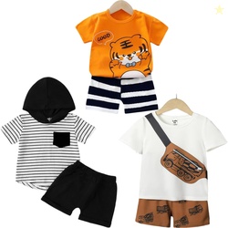 Lofn Unisex-Child Cotton Clothing Sets for Baby Boys & Baby Girls Prin