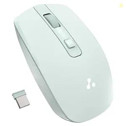 Ambrane Wireless Mouse with 2.4GHz, USB Nano Dongle, Silent Click, Opt
