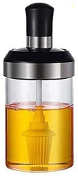 parspar Glass Food Storage Jar with Brush for Ghee, Butter, Oil J...mo