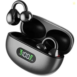 Fire-Boltt Aero Clip OWS Earbud w/Clip-On Fit, Custom EQ, Wireless Blu