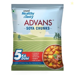 Emami Healthy & Tasty Advans SOYA Chunks 1 Kg - Family Pack