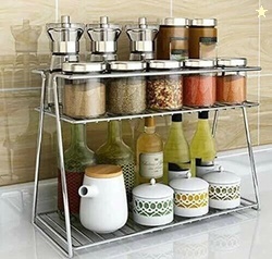 Goodsell Containers Kitchen Rack Stainless Steel Spice 2-Tier Tro...mo