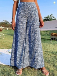 Stylecast X Kotty Women Floral Printed High-Rise Trousers
