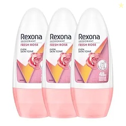 Rexona Fresh Rose Even Skin Tone Underarm Roll-On Deodorant for Women 