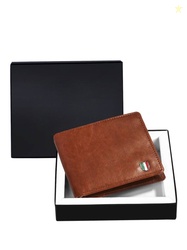JONFY Men Two Fold Wallet With Flap Coin Pocket