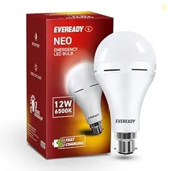 Eveready 12W Emergency Inverter LED Bulb, Cool Day Light (6500K), Rech