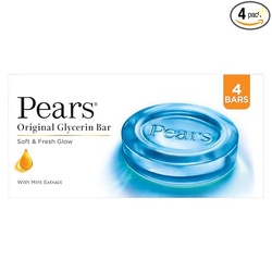 Pears Original Glycerin Soap Bar - Soft & Fresh Glow | With 98% Pure G