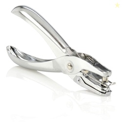 KRAFTMASTER 1 Hole Punch with Hole Protecter, Single Hole Puncher, 5 S