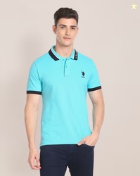 U.S. POLO ASSN. Logo Embroidered Slim Fit Polo T-Shirt