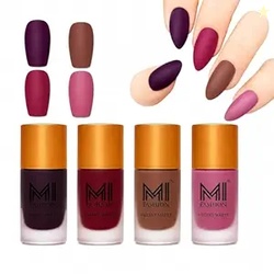 MI FASHION Soft Smooth Unique Matte Finish Nail Polish Combo Sets Of 4