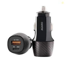 AGARO Pulse Car Charger, Dual Port with 51W Fast Car Charger with Dual