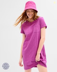 GAP Heathered Shift Dress with Patch Pocket