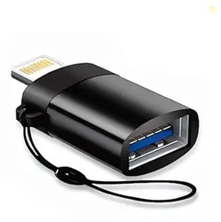 JGD Lightning Male to 3.0 USB A Female OTG Adapter Compatible with iPa