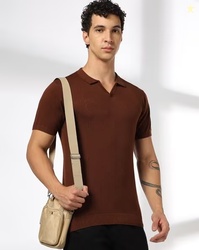NETPLAY Structured Flatknit Polo T-Shirt