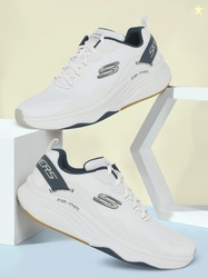 Skechers D'LUX FITNESS - ROAM FREE Sneakers For Men (White , 7)