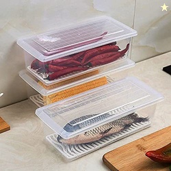 RK EMPIRE Plastic Fridge Container  - 1500 ml (Pack of 3, Clear)