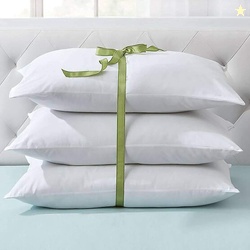 THE POKHAR STORE Cotton, Microfibre Sleeping Pillow Pack of 3 Sol...mo