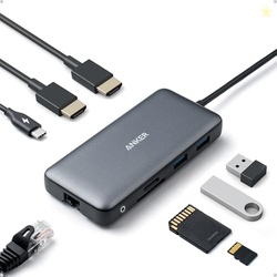 Anker USB C Docking Station Dual HDMI Monitor,8-in-1 USB-C Hub,