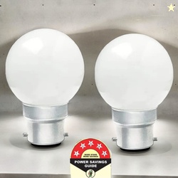 Dunagiri 0 W Basic Standard B22 LED Bulb (White, Pack of 2)