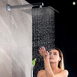 Gesto Stainless Steel Shower Head For Bathroom,Chrome Finish SS-304 Gr