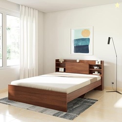 Amazon Brand - Solimo Picton Engineered Wood Queen Size Bed Without St
