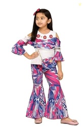 CHRYSANTHEM Adorable Baby Top & Bottom Set | Printed Casual pink 6-7 y