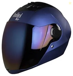 Steelbird Air SBA-2 Matt Full Face Helmet with Iridium Blue Visor (Blu