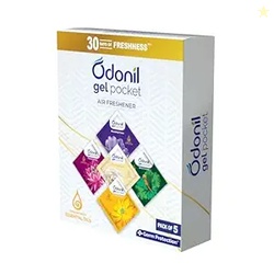 Odonil Gel Pocket  50g (10g X5) | Pack of 5 Assorted Fragrances | Infu