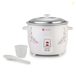 CELLO Iris Electric Rice Cooker with Single Pot 1.5L White | 500W Powe