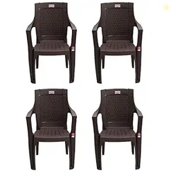 AVRO FURNITURE 7756 Plastic Chair |Set Of 4 |Matt And Gloss Pattern |F