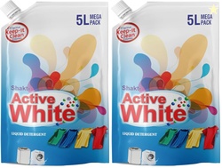 Active White Liquid Detergent - 5L Mega Pack | Lavender Fragrance | Fr