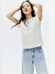 H&M Motif-Detail T-Shirt