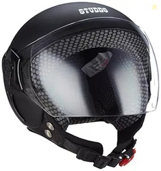 Studds EPS FEMM Super Open Face Helmet (Matt Black, XS)