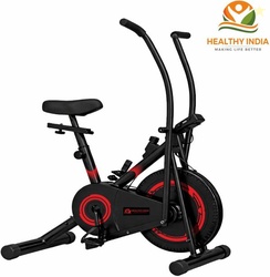 HEALTHYINDIA Fitness Exercise Bike Moving Handle 8 Leve...