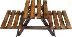 Umar Enterprise Wooden Flower pot stand wood container & Vase sta...mo