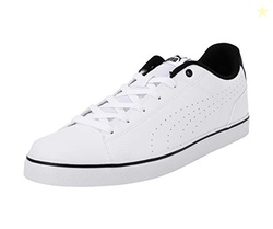 Puma Unisex-Adult Court Point Vulc Perf V2 White-Black Sneaker-3.5 UK(