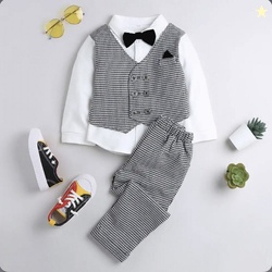 Kriyu creation Boys Casual, Festive & Party Blazer and Pant Set (...mo