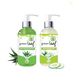 Greenleaf Pure Aloe vera gel 190 g & Greenleaf Aloe Cucumber gel 190g 