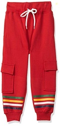 T2F Boy's Regular Fit Mid Rise Track Pant Multicolour