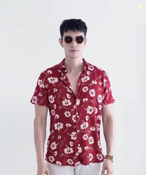 Snitch Men Slim Fit Printed Spread Collar Casual Shirt