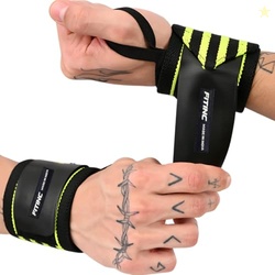 FITINC Weight Lifting Wrist Support for Men & Women with Thumb Loop St