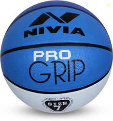 NIVIA Pro Grip Basketball - Size: 7 (Standard, Pack of 1, White, ...mo