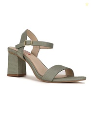 Bata Womens Woody Sandal Heels, (7617035), 6 Olive