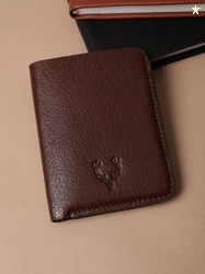 Allen Solly Men Textured Leather Wallets